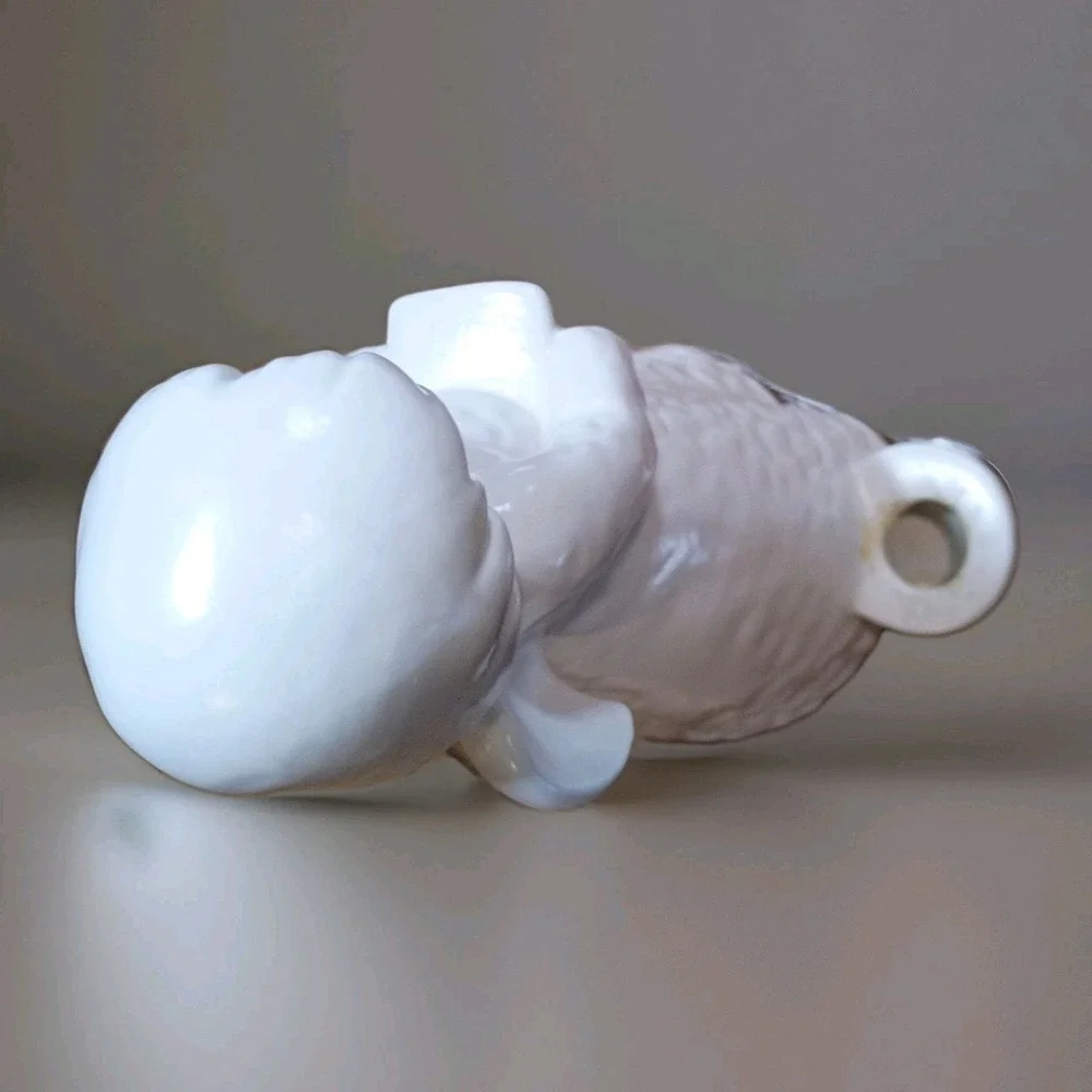 Vintage Goebel White Bisque Porcelain Angel‎ Candle Holder Germany 1960s 6